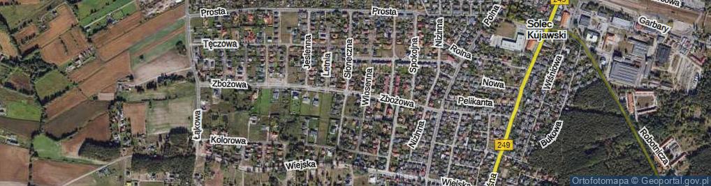 Zdjęcie satelitarne Zbożowa ul.